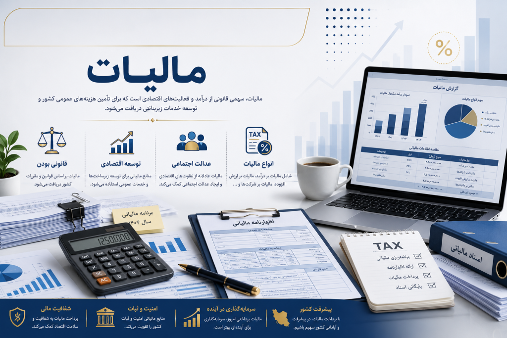 مالیات چیست؟ راهنمای کامل انواع مالیات در ایران + قوانین و نکات مهم (۱۴۰۵)